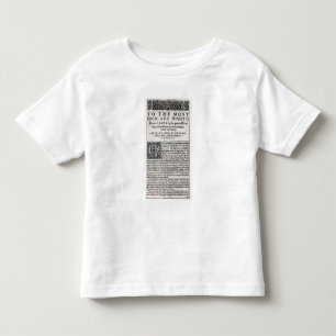 Dedication page in 'The Holy Bible' Toddler T-shirt