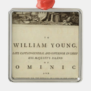 Dedication page to The West India atlas Metal Ornament