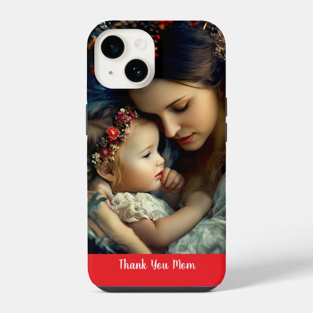 Dedication To Moms iPhone Case (Back)