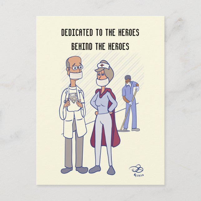 Dédiée À La Carte Postale Heros (Devant)