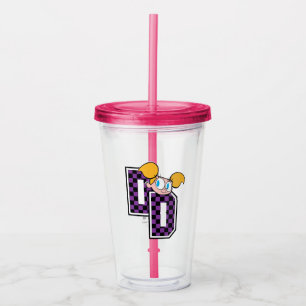 Dee Dee Athletic Letters Graphic Acrylic Tumbler