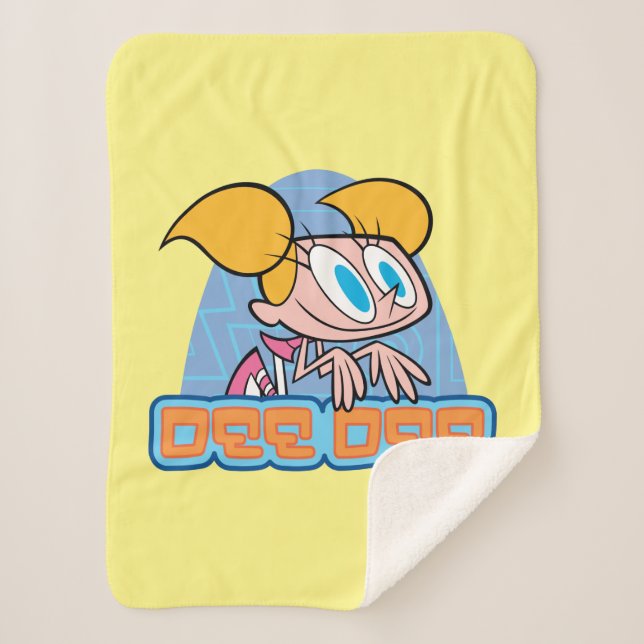 Dee Dee Character Name Graphic Sherpa Blanket (Front)