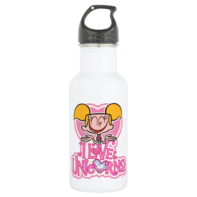 Dee Dee - I Love Unicorns 532 Ml Water Bottle (Front)