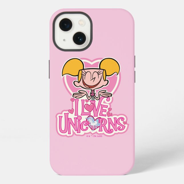Dee Dee - I Love Unicorns iPhone Case (Back)