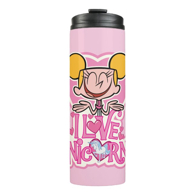 Dee Dee - I Love Unicorns Thermal Tumbler (Front)