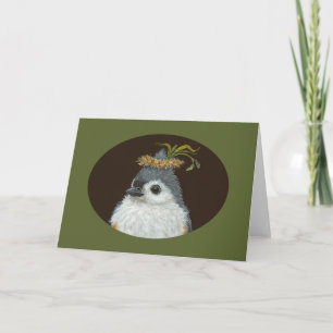 Dee Dee the titmouse greeting card