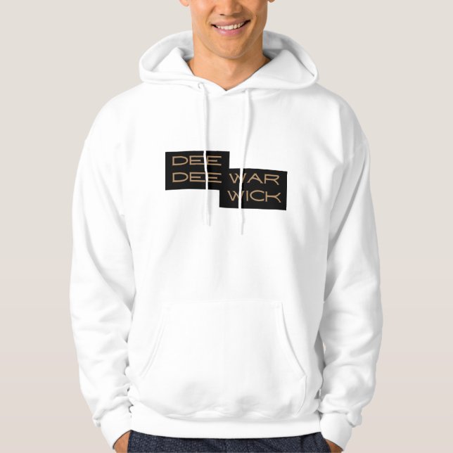 Dee Dee Warwick Brown noir Sweat - shirt à capuche (Devant)