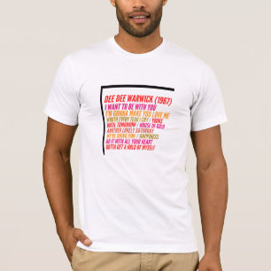 Dee Dee Warwick Couverture Vinyl 1967 T-Shirt Homm