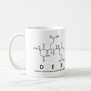 Dee peptide name mug