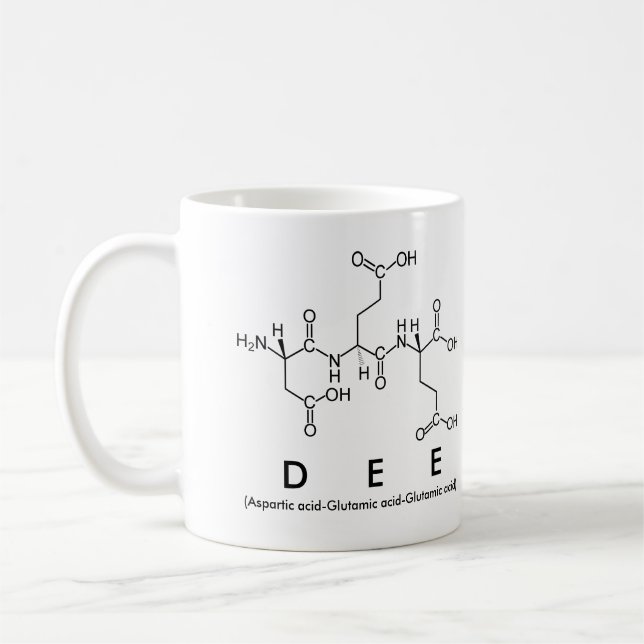Dee peptide nom mug (Gauche)
