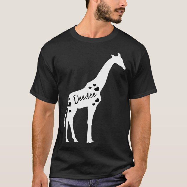 Deedee Giraffe Grandparents Day Safari Zoo Lover G T-Shirt (Front)