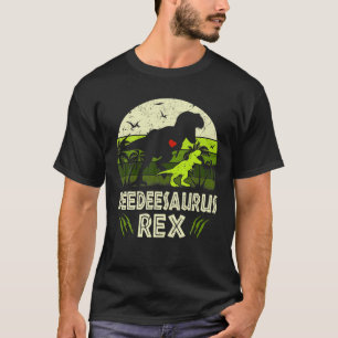 Deedeesaurus T Rex Dinosaur Deedee Saurus Family M T-Shirt