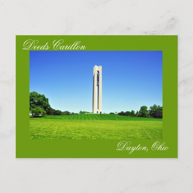 Deeds Carillon, Dayton, Ohio, U.S.A. Postcard (Front)