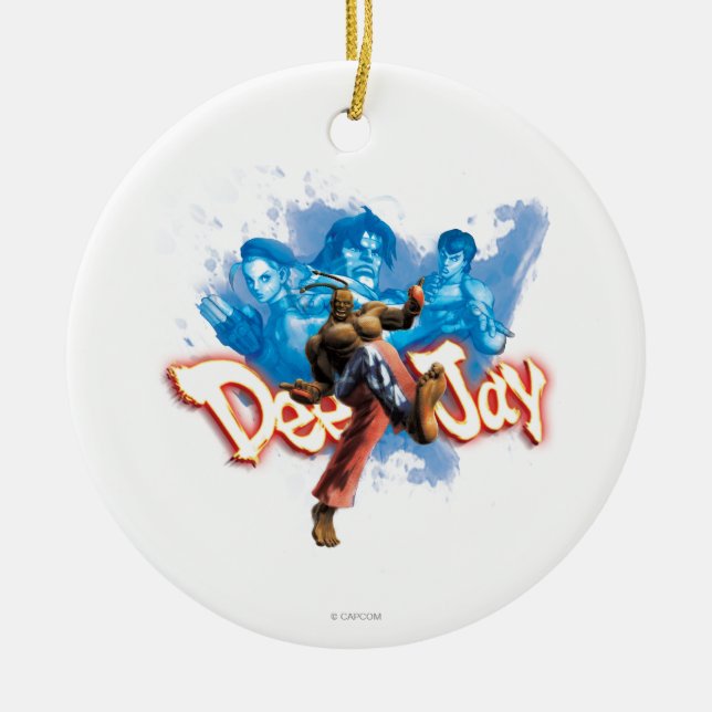 DeeJay 2 Ceramic Ornament (Front)