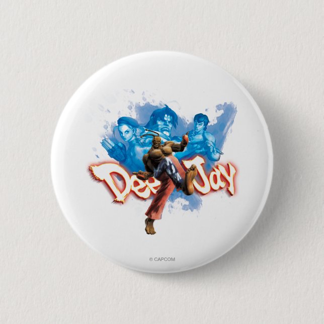 DeeJay 2 Inch Round Button (Front)