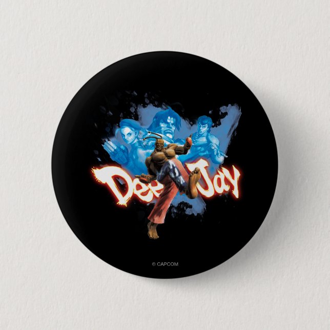 DeeJay 2 Inch Round Button (Front)
