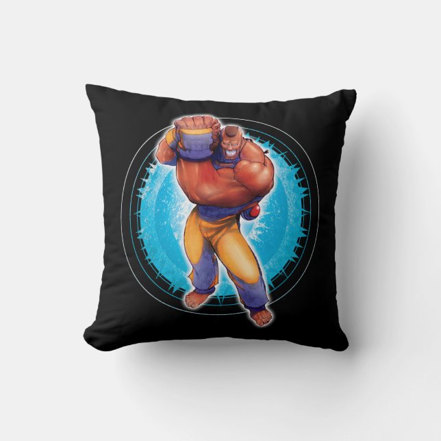 DeeJay 2 Throw Pillow (Front)