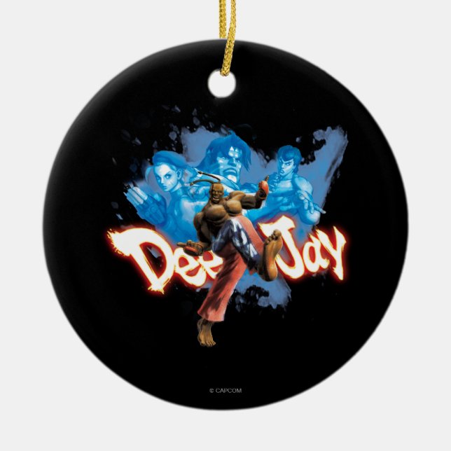 DeeJay Ceramic Ornament (Front)