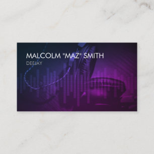 Deejay Disc Jockey DJ Business Card