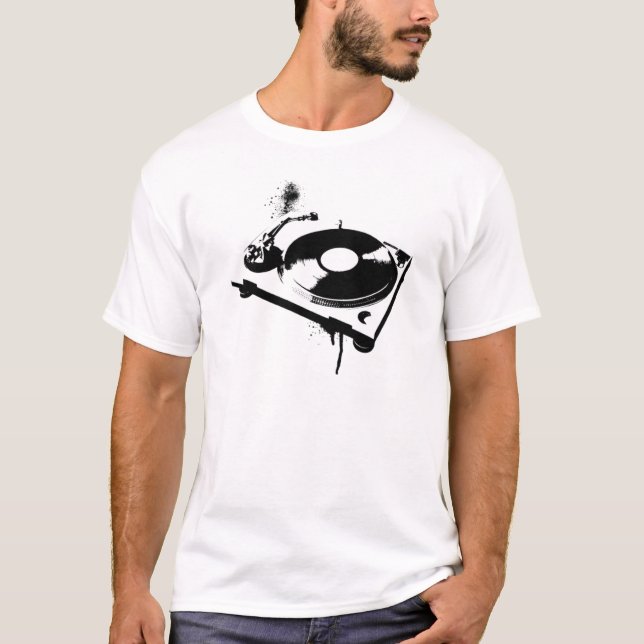 Deejay DJ Tourne-disque T-Shirt | Cadeaux de musiq (Devant)