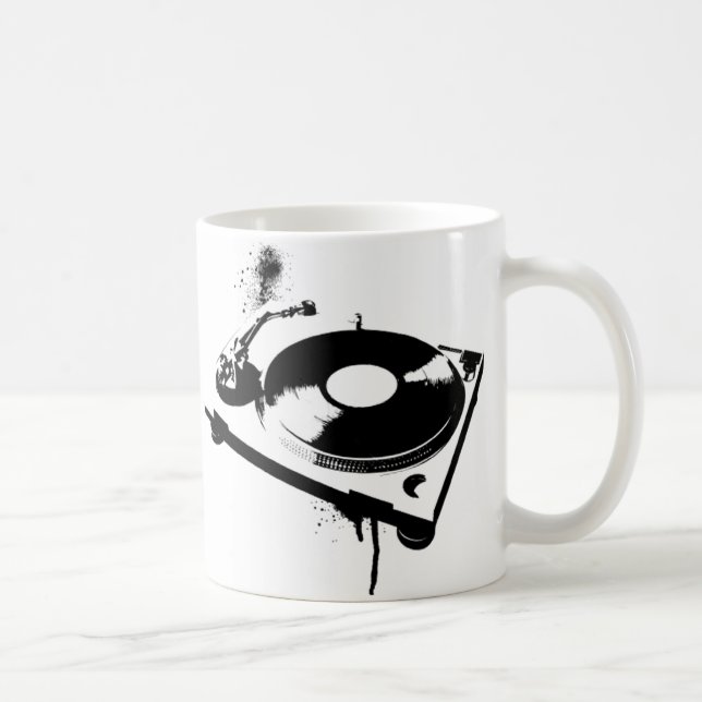 Deejay DJ Turntable Coffee Mug | House Music Gifts (Right)