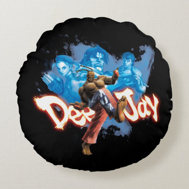 DeeJay Round Pillow (Front)