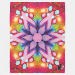 Deelish Kaleidoscope Fleece Blanket
