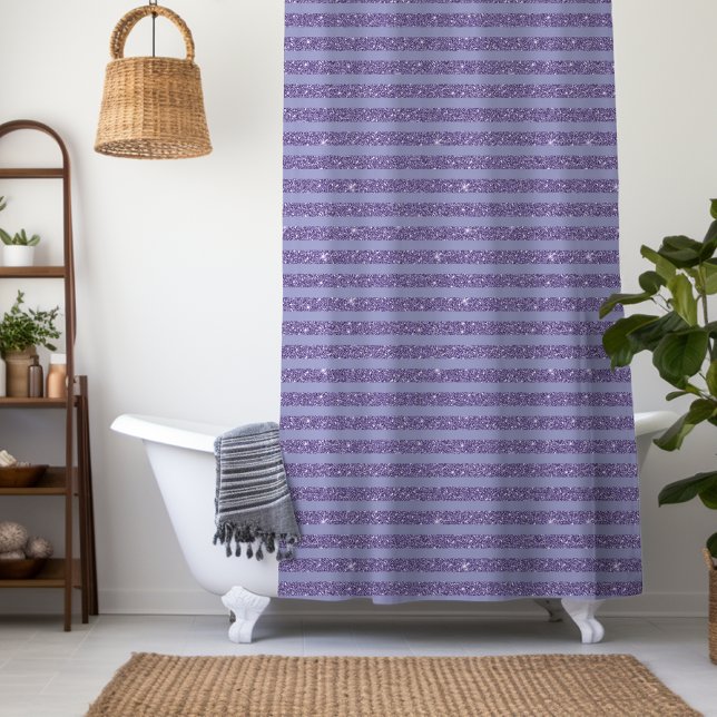 Deep Amethyst Glitter Style Horizontal Stripes  (Creator Uploaded)