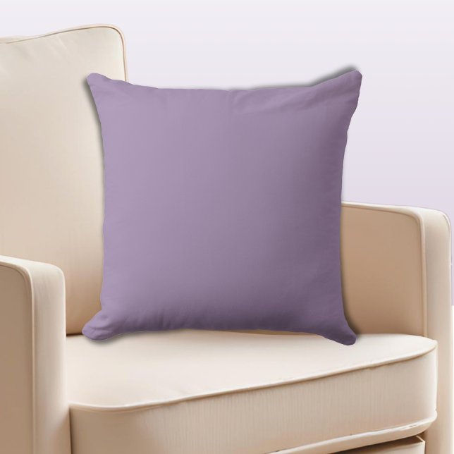 Deep Amethyst Uni-coloured Violet  Throw Pillow (Deep Amethyst Uni-colored Violet Throw Pillow)