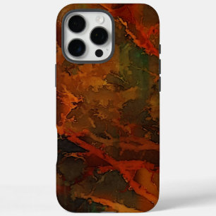 Deep Autumn Rich Earthy Abstract Fall iPhone 16 Pro Max Case