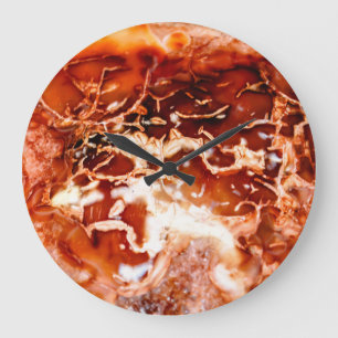 Deep Autumn Set In Stone  Large Clock