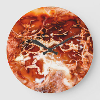 Deep Autumn Set In Stone  Large Clock