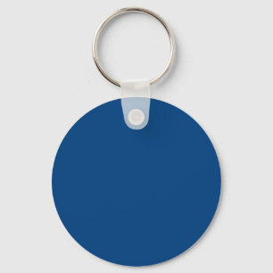 Deep Azure Blue 004080 Colour - Add a Name Option Keychain