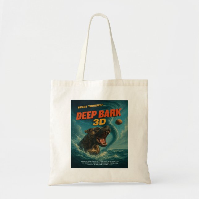 Deep Bark 3D: Brace Yourself Tote Bag (Front)