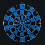 Deep Blue And Black Dartboard<br><div class="desc">Deep Blue And Black Dart Board</div>