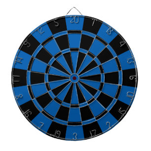 Deep Blue And Black Dartboard