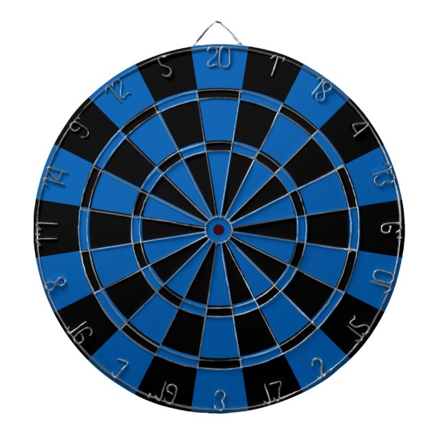 Deep Blue And Black Dartboard (Front)