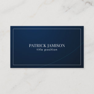 Deep Blue Background Business Card