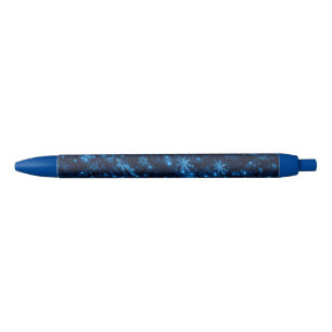 Deep Blue & Bright Snowflakes Pen