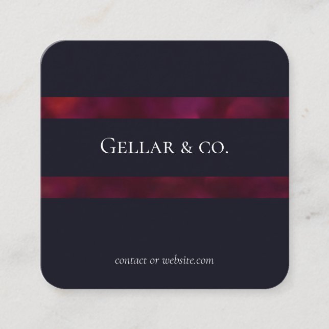 Deep Blue Business Card (Front)