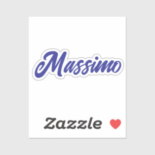 Deep Blue Color Plain Modern Own Name Calligraphy