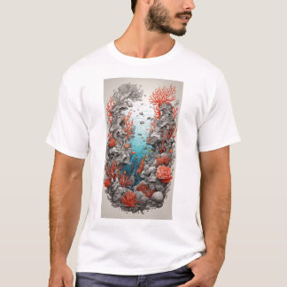 Deep Blue Designs: Ocean-Themed T-Shirt Collection