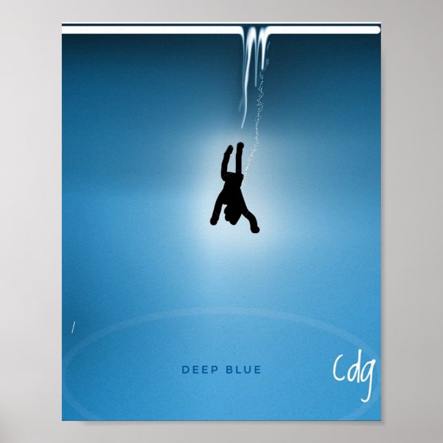 Deep Blue Display Poster (Front)