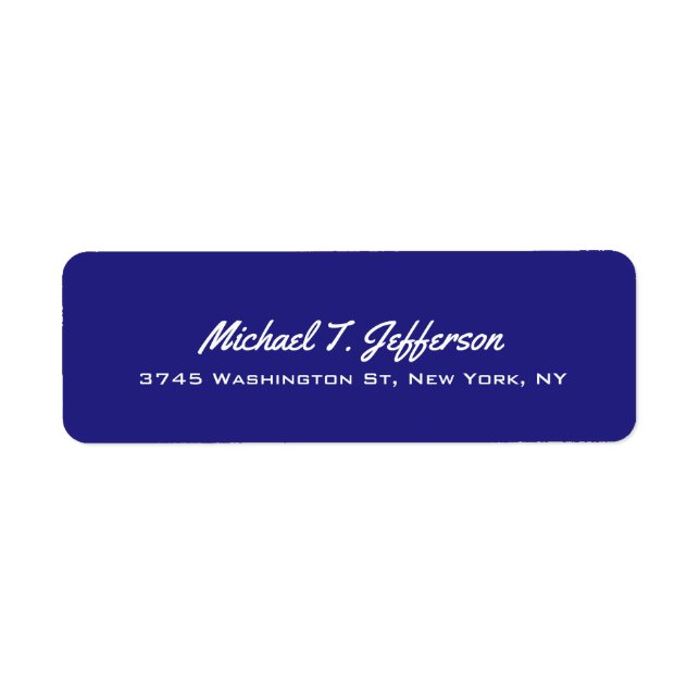 Deep Blue Elegant Professional Modern Personal (Front)