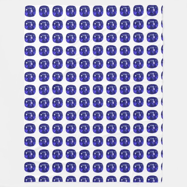 Deep Blue Fleece Blanket (Front)