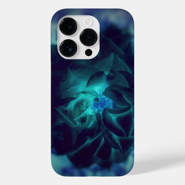 Deep Blue Flower Case-Mate iPhone Case (Back)