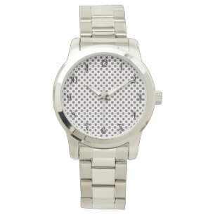 Deep blue flowers pattern watch