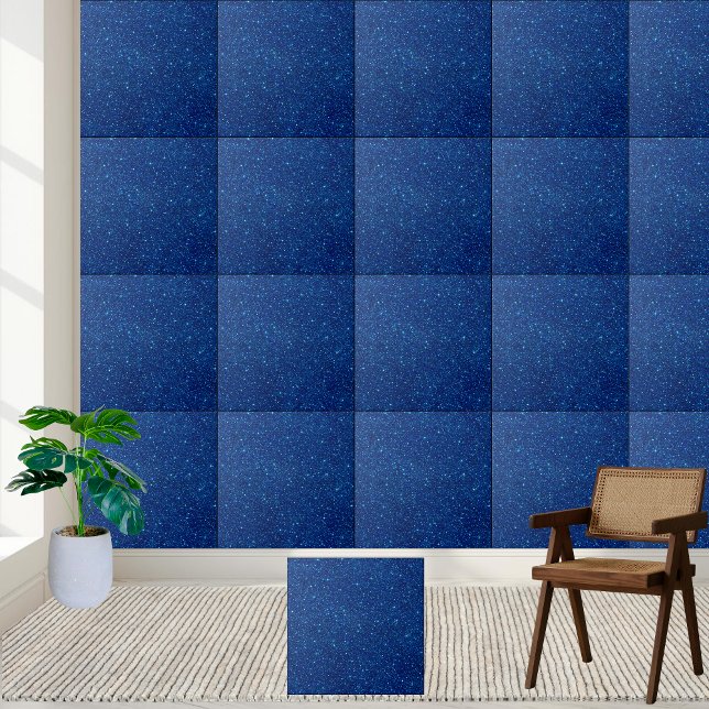 Deep Blue Glitter Ceramic Tile (Deep Blue Glitter Ceramic Tile)