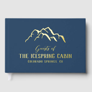 Deep Blue Mountain Tops Cabin Guest Book