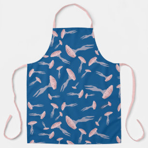 Deep Blue Ocean Jellyfish Pattern Apron